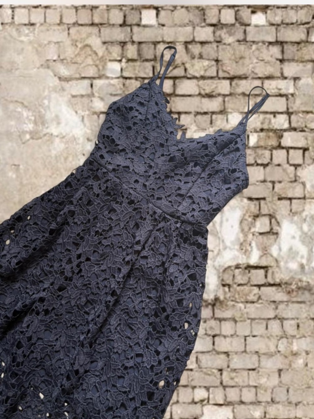 ASTR the Label Lace Midi Dress - Blue - Size XS - Picture 3 of 7